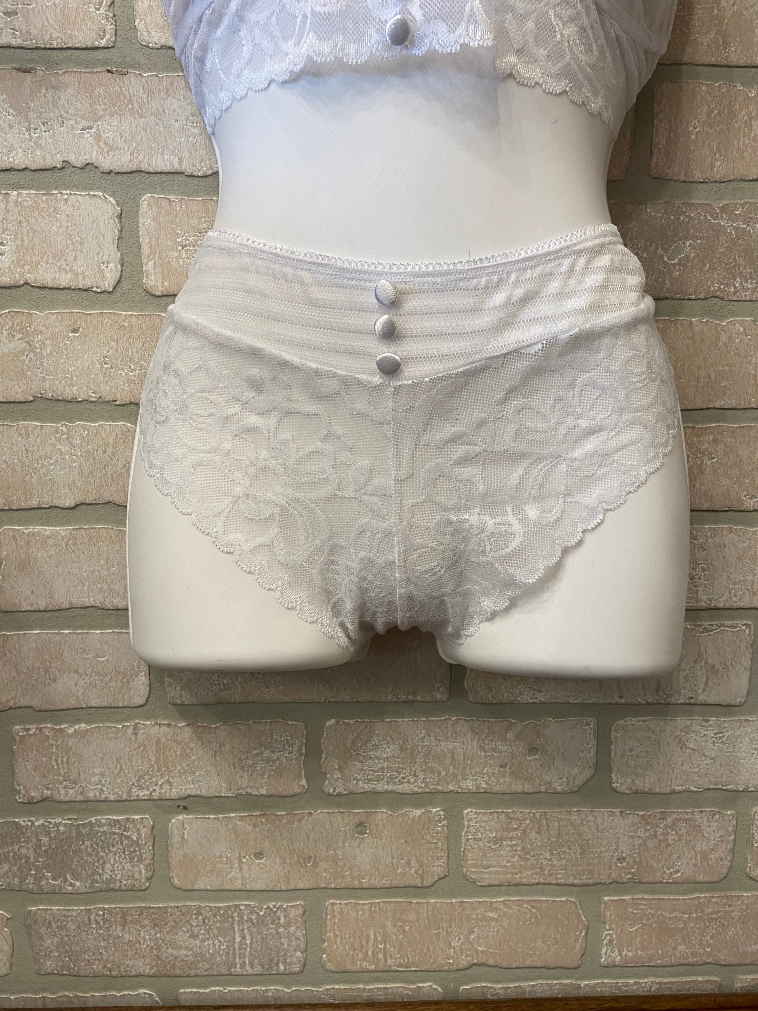 Curvy White Lace Panty